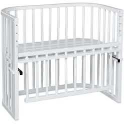 Babybay Maxi Beistellbett Comfort Plus Weiß Lackiert