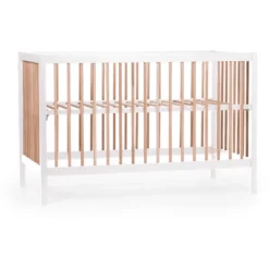 CHILDHOME Babybett 97 Weiß Natur