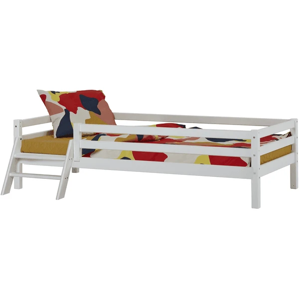 Hoppekids Basic Junior-Bett Weiss Mit Leiter 90 X 200 Cm 1 Hoppekids Basic Junior-Bett Weiss Mit Leiter 90 X 200 Cm