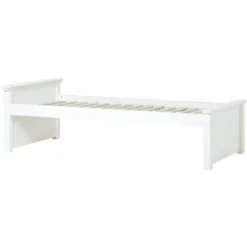 Hoppekids Maja Deluxe Sofabett 90 X 200 Cm Rollrost Weiß 1 Mittleres Und 1 Niedriges Bettende