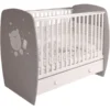 Polini Kids Babybett French 710 Teddy Grau-weiß