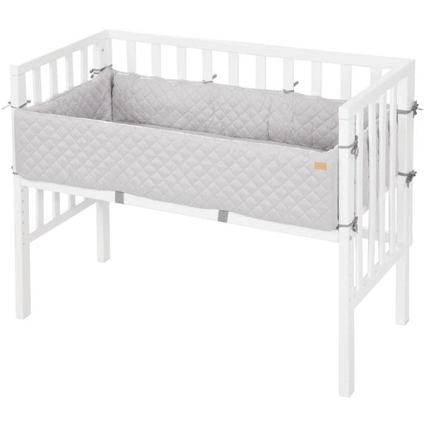 Roba Beistellbett 2-in-1 Weiß Style Grau 1 Roba Beistellbett 2-in-1 Weiß Style Grau