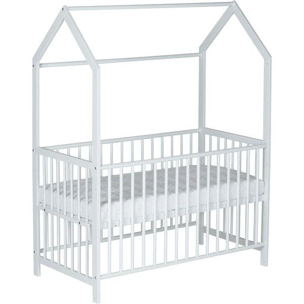 Schardt Hausbett Micky Weiß Lackiert 60x120cm 1 Schardt Hausbett Micky Weiß Lackiert 60x120cm