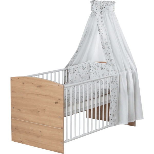 Schardt Komplettbett Classic Line 70x140cm Artisan Oak Origami Black 1 Schardt Komplettbett Classic Line 70x140cm Artisan Oak Origami Black