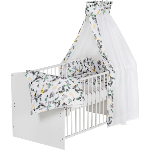 Schardt Komplettbett Classic White Jungle 70 X 140 Cm 1 Schardt Komplettbett Classic White Jungle 70 X 140 Cm