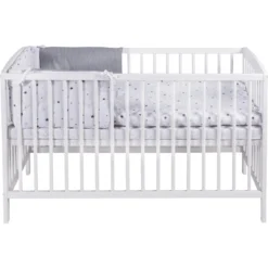 Schardt Komplettbett Felix Weiß Sternchen Grau 60 Cm X 120 Cm