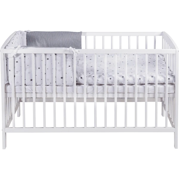 Schardt Komplettbett Felix Weiß Sternchen Grau 60 Cm X 120 Cm 1 Schardt Komplettbett Felix Weiß Sternchen Grau 60 Cm X 120 Cm