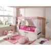 TiCAA Himmelbett Mini Mit Zusatzbett Stern Rosa