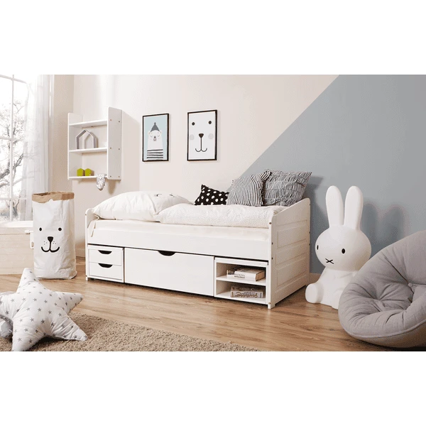 TiCAA Sofabett Micki Mini Mit 3 Schubladen 1 TiCAA Sofabett Micki Mini Mit 3 Schubladen