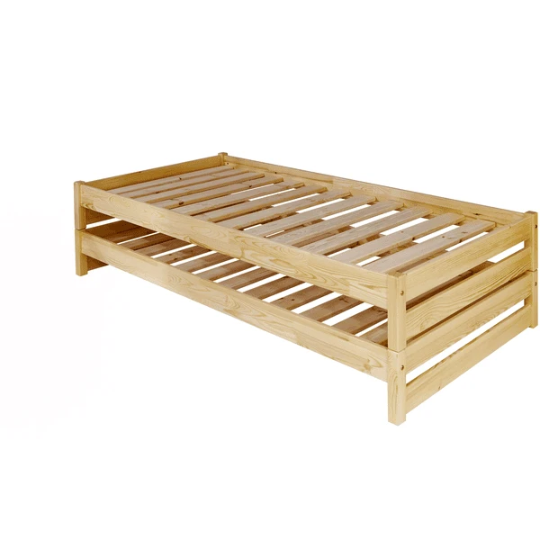 TiCAA Stapelliege Nadine 90 X 200 Cm Kiefer Natur 1 TiCAA Stapelliege Nadine 90 X 200 Cm Kiefer Natur